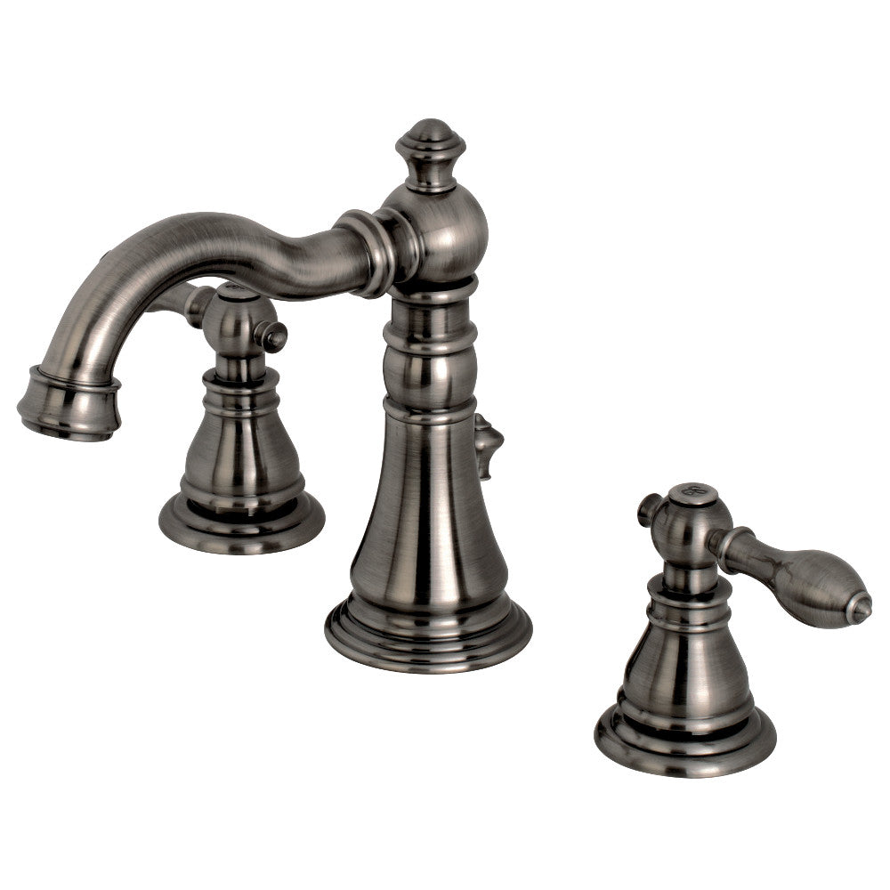 American Classic Widespread Bathroom Faucet in Black Stainless