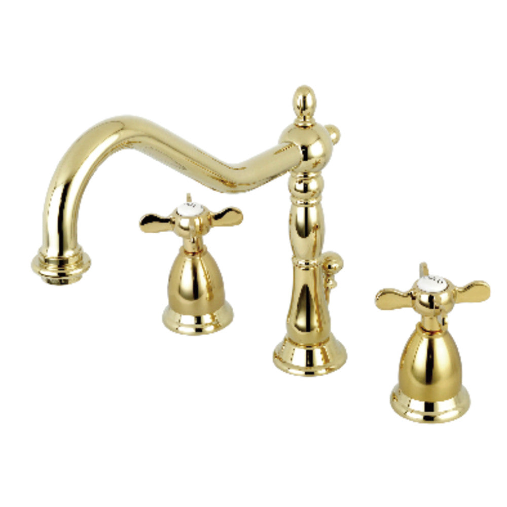 Essex Widespread Bathroom Faucet in Polished Brass