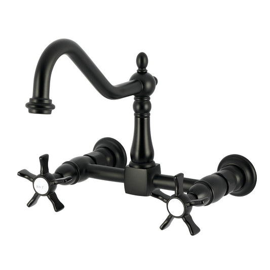 Hamilton Wall Mount Kitchen Faucet in Matte Black
