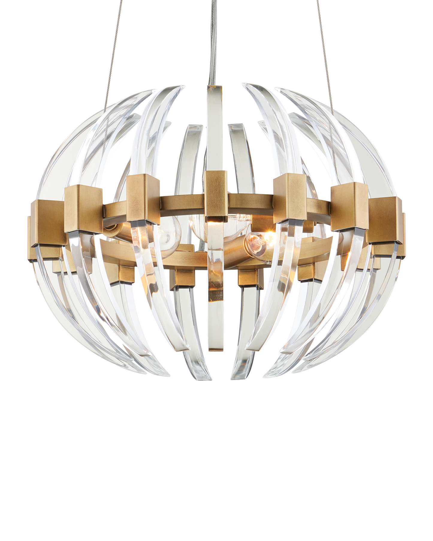 Coquette Small Brass Chandelier