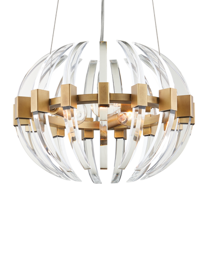 Coquette Small Brass Chandelier