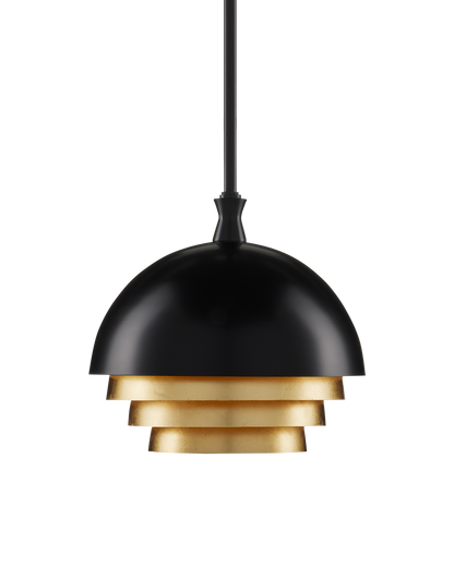 Salviati Medium Black & Gold Pendant