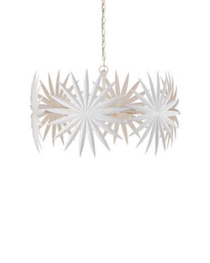 Bismarkia Small White Chandelier