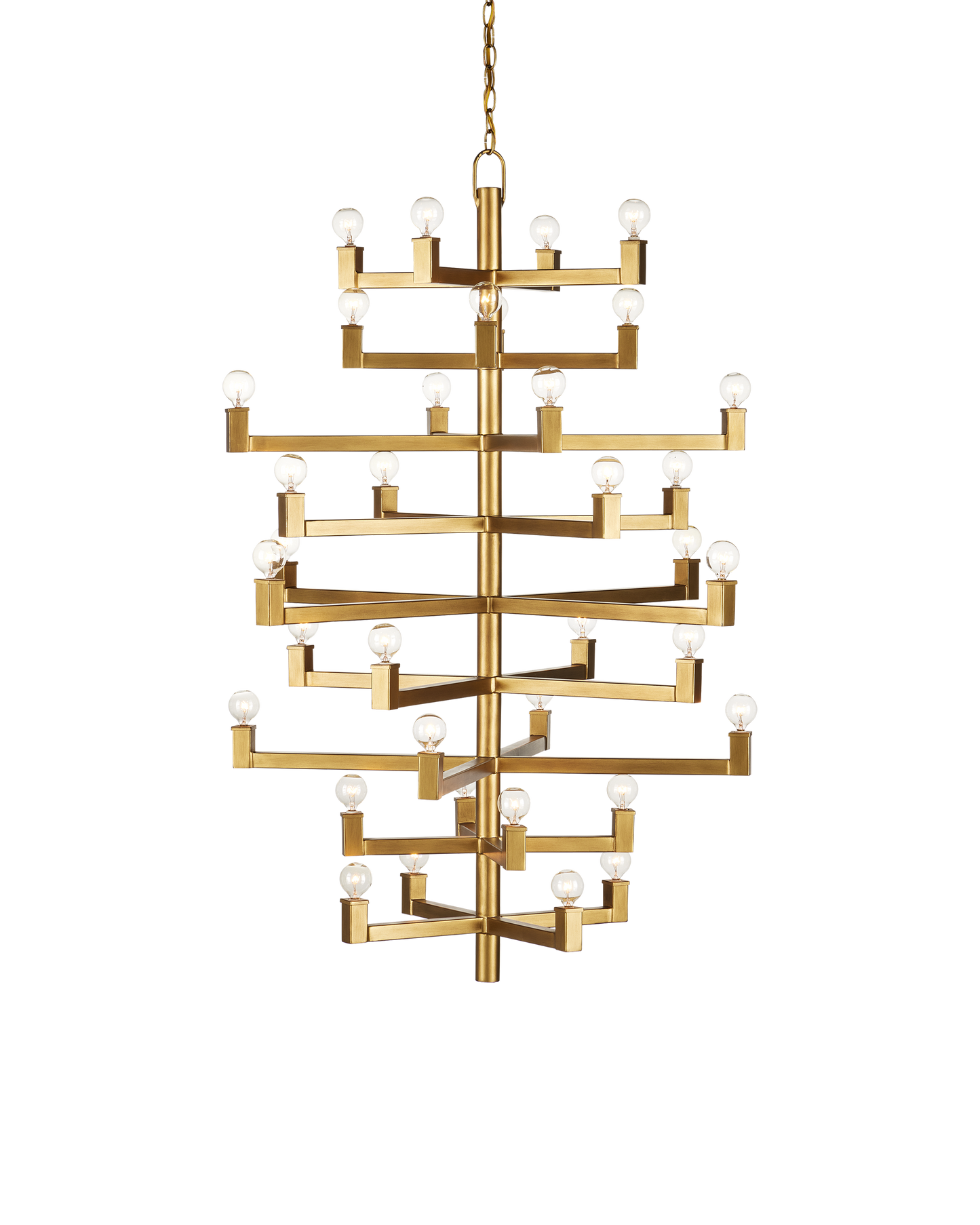 Andre Large Brass Chandelier