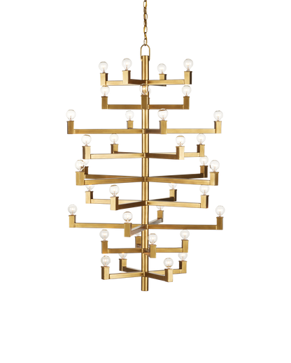 Andre Large Brass Chandelier