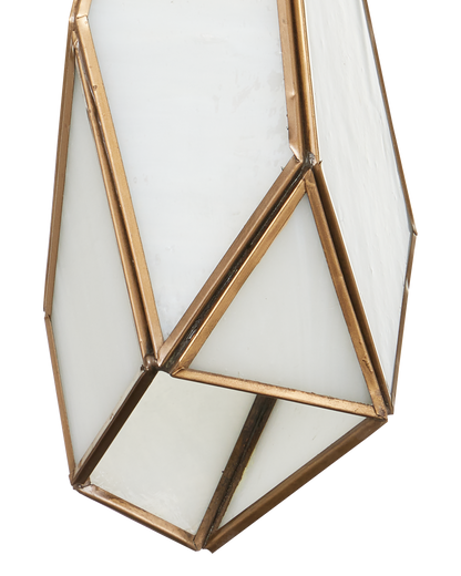 Glace White 3-Light Round Multi-Drop Pendant