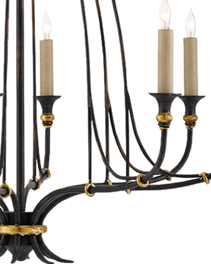 Folgate Small Black Chandelier