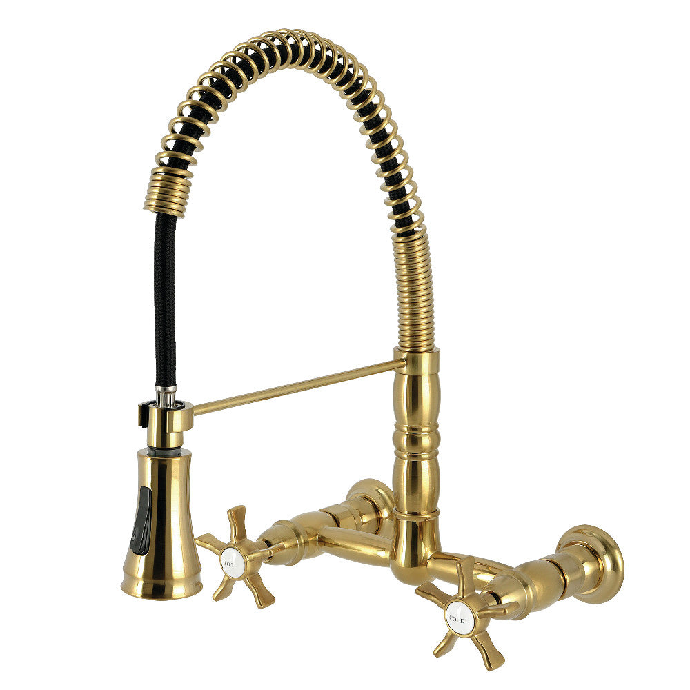 Hamilton Pre-Rinse Kitchen Faucet in Brushed Brass