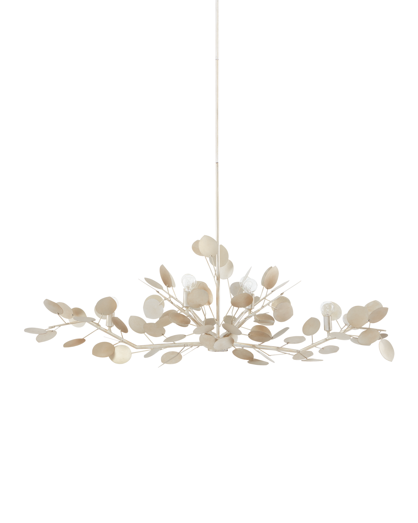 Lunaria Silver Oval Chandelier