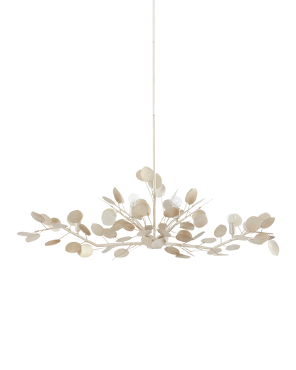 Lunaria Silver Oval Chandelier