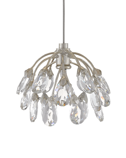 Crystal Bud 15-Light Round Multi-Drop Pendant