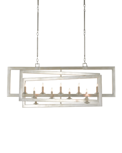 Middleton Silver Rectangular Chandelier