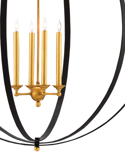 Ogden Black Orb Chandelier