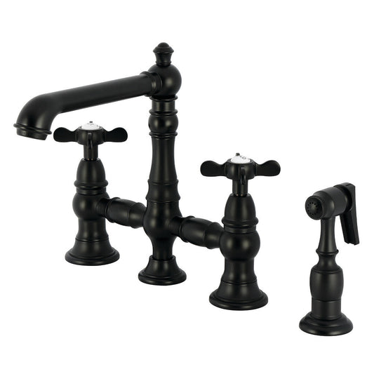 Essex Bridge Kitchen Faucet in Matte Black