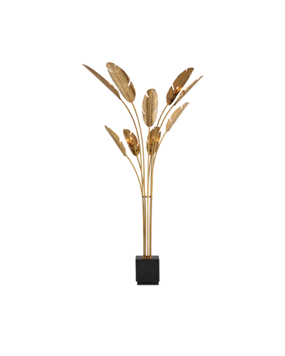 Tropical Grande Brass Floor Lamp