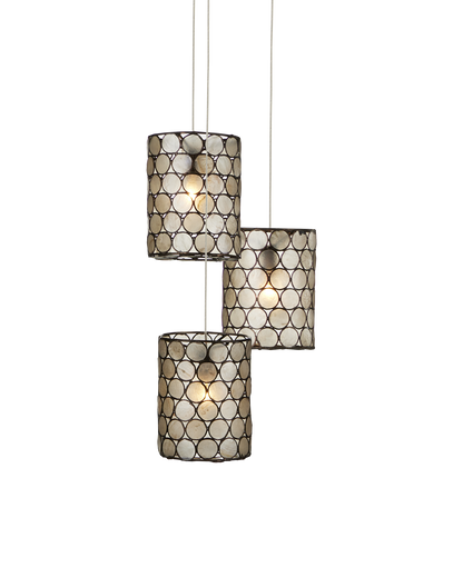 Regatta 3-Light Round Multi-Drop Pendant