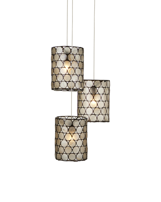 Regatta 3-Light Round Multi-Drop Pendant
