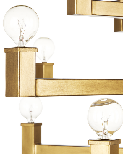 Andre Large Brass Chandelier