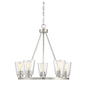 Calhoun 5-Light Chandelier in Satin Nickel Satin Nickel