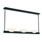 Fallon 3-Light Linear Chandelier in Matte Black Matte Black