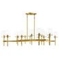 Vista 16-Light Chandelier in Burnished Brass Burnished Brass