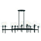Vista 16-Light Chandelier in Matte Black Matte Black