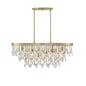 Livorno 8-Light Oval Chandelier in Noble Brass Noble Brass