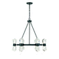 Dryden 12-Light LED Chandelier in Matte Black Matte Black