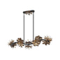 Giselle 10-Light Linear Chandelier in Delphine Delphine