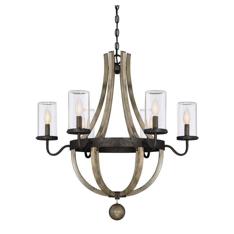 Eden 6-Light Outdoor Chandelier in Weathervane Weathervane