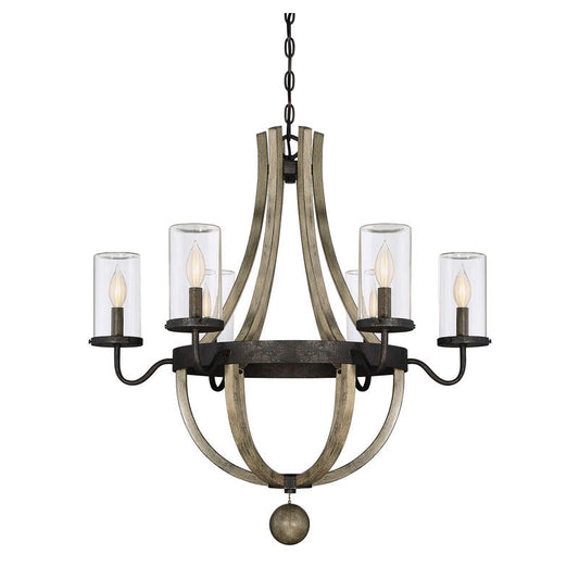 Eden 6-Light Outdoor Chandelier in Weathervane Weathervane