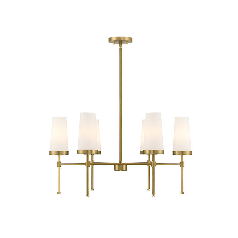 Haynes 6-Light Chandelier in Warm Brass Warm Brass