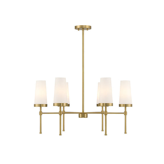 Haynes 6-Light Chandelier in Warm Brass Warm Brass