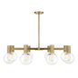Wright 8-Light Chandelier in Chrome Chrome
