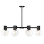 Wright 8-Light Chandelier in Matte Black Matte Black