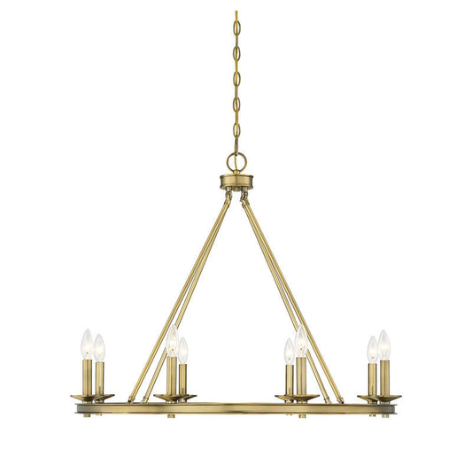 Middleton 8-Light Chandelier in Warm Brass Warm Brass