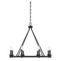 Middleton 8-Light Chandelier in Matte Black Matte Black
