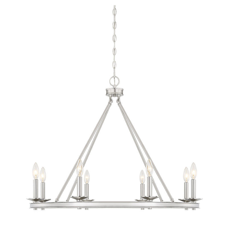 Middleton 8-Light Chandelier in Satin Nickel Satin Nickel