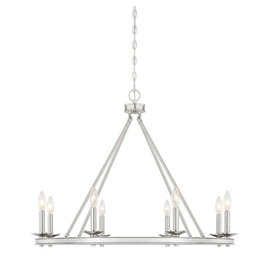 Middleton 8-Light Chandelier in Satin Nickel Satin Nickel