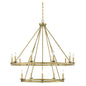 Middleton 15-Light Chandelier in Warm Brass Warm Brass