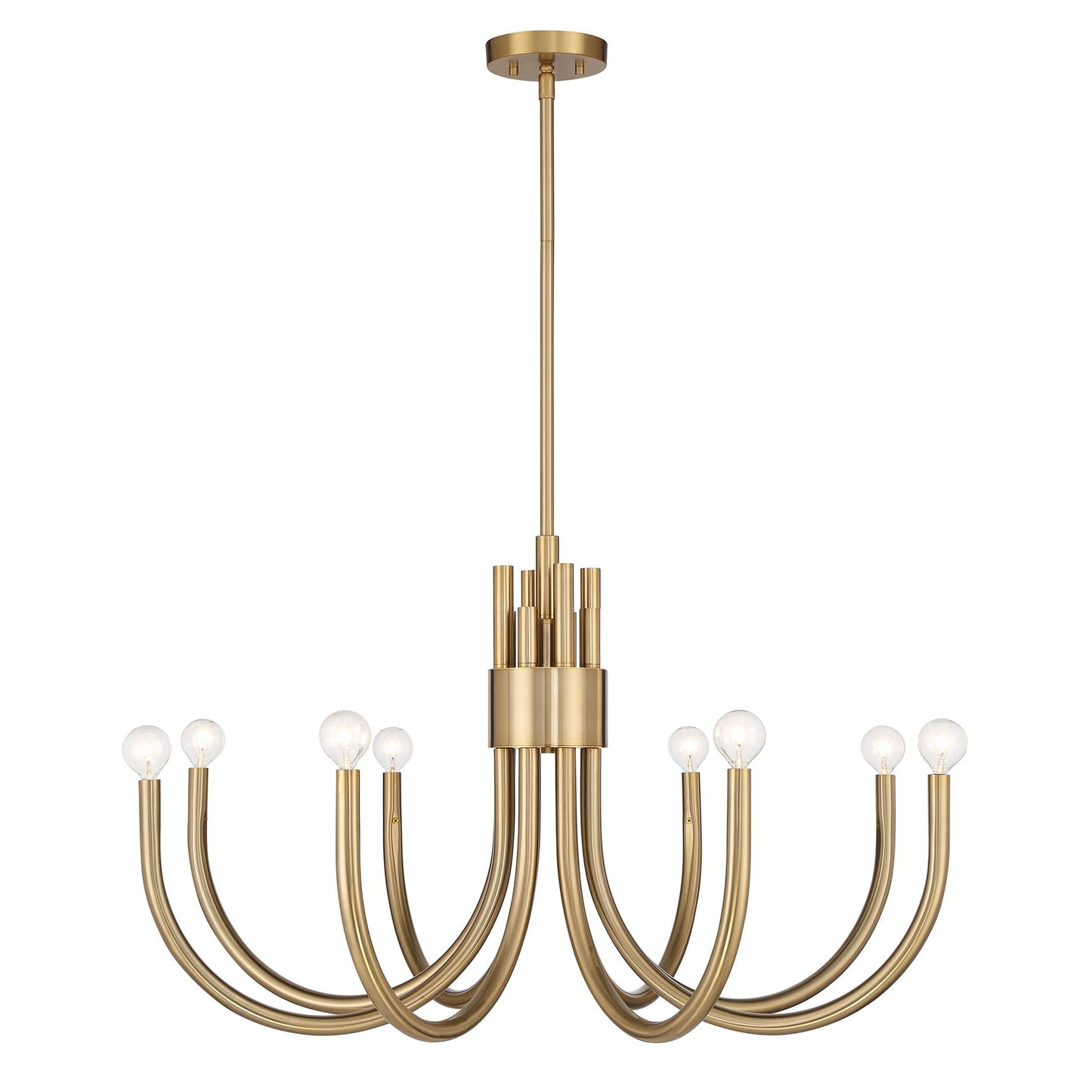 Sorrento 8-Light Chandelier in Noble Brass