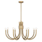 Sorrento 8-Light Chandelier in Noble Brass