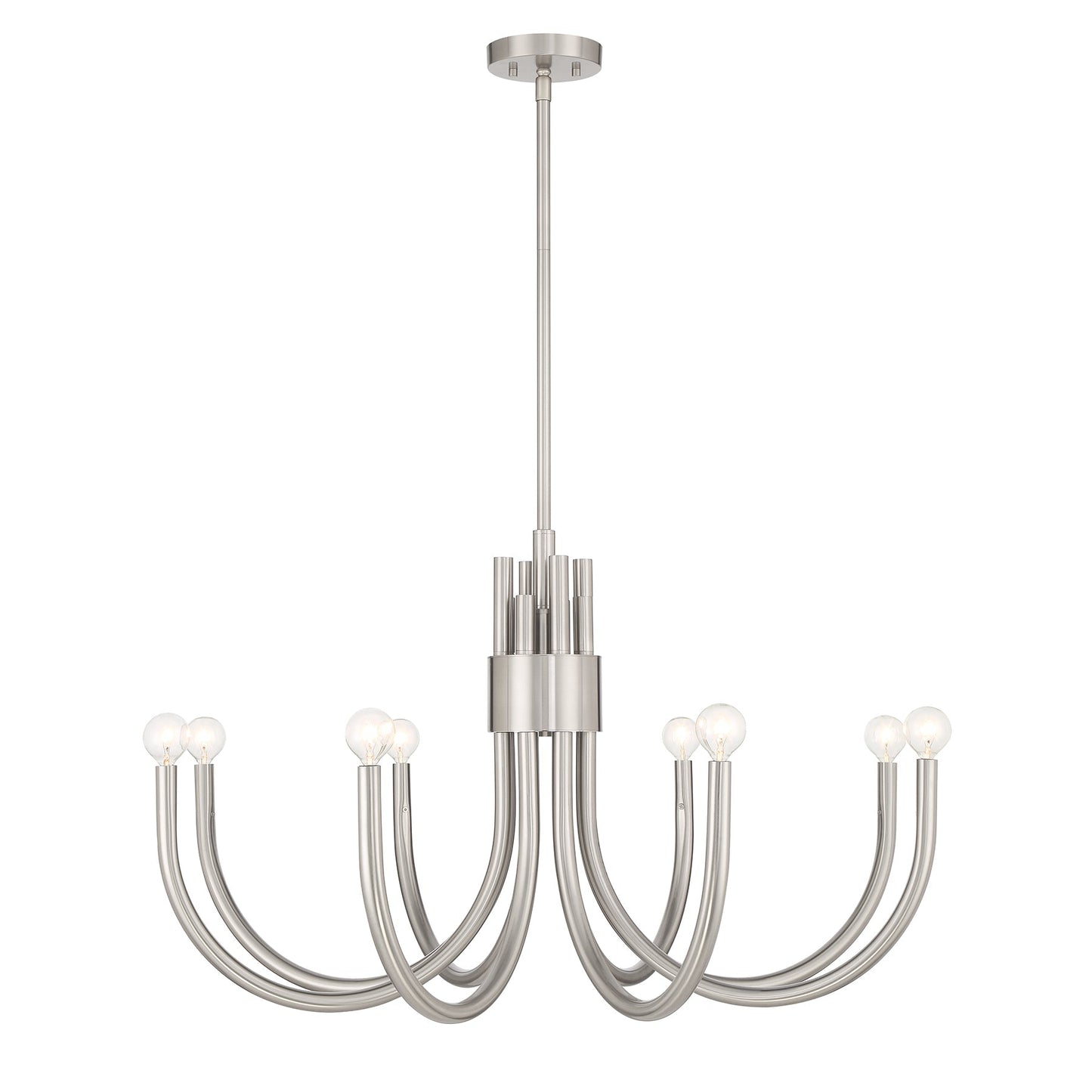 Sorrento 8-Light Chandelier in Satin Nickel