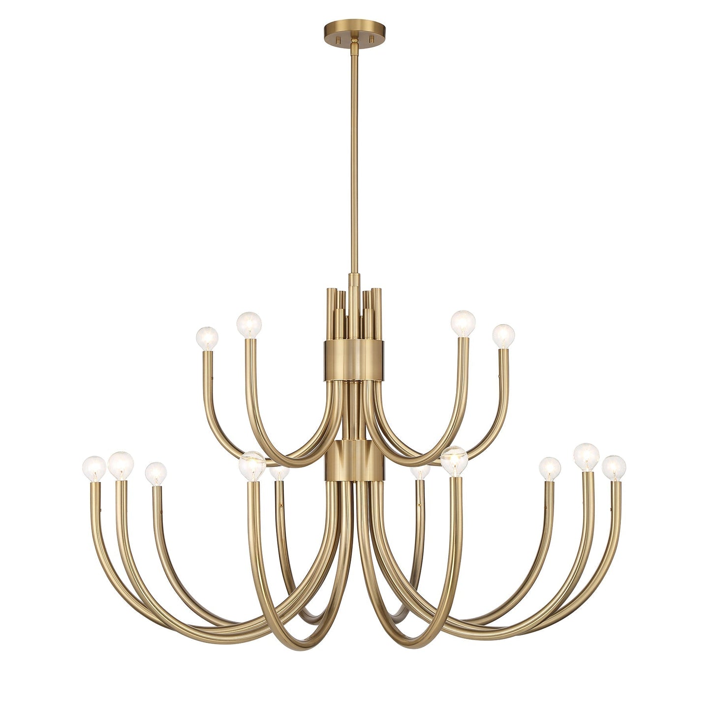 Sorrento 15-Light Chandelier in Noble Brass