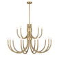 Sorrento 15-Light Chandelier in Noble Brass