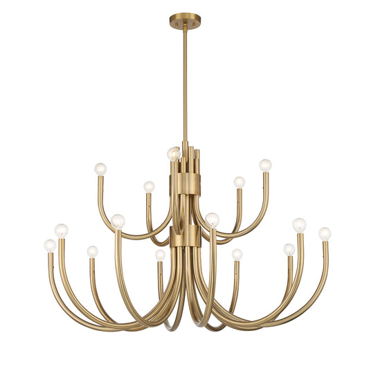 Sorrento 15-Light Chandelier in Noble Brass