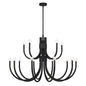 Sorrento 15-Light Chandelier in Matte Black
