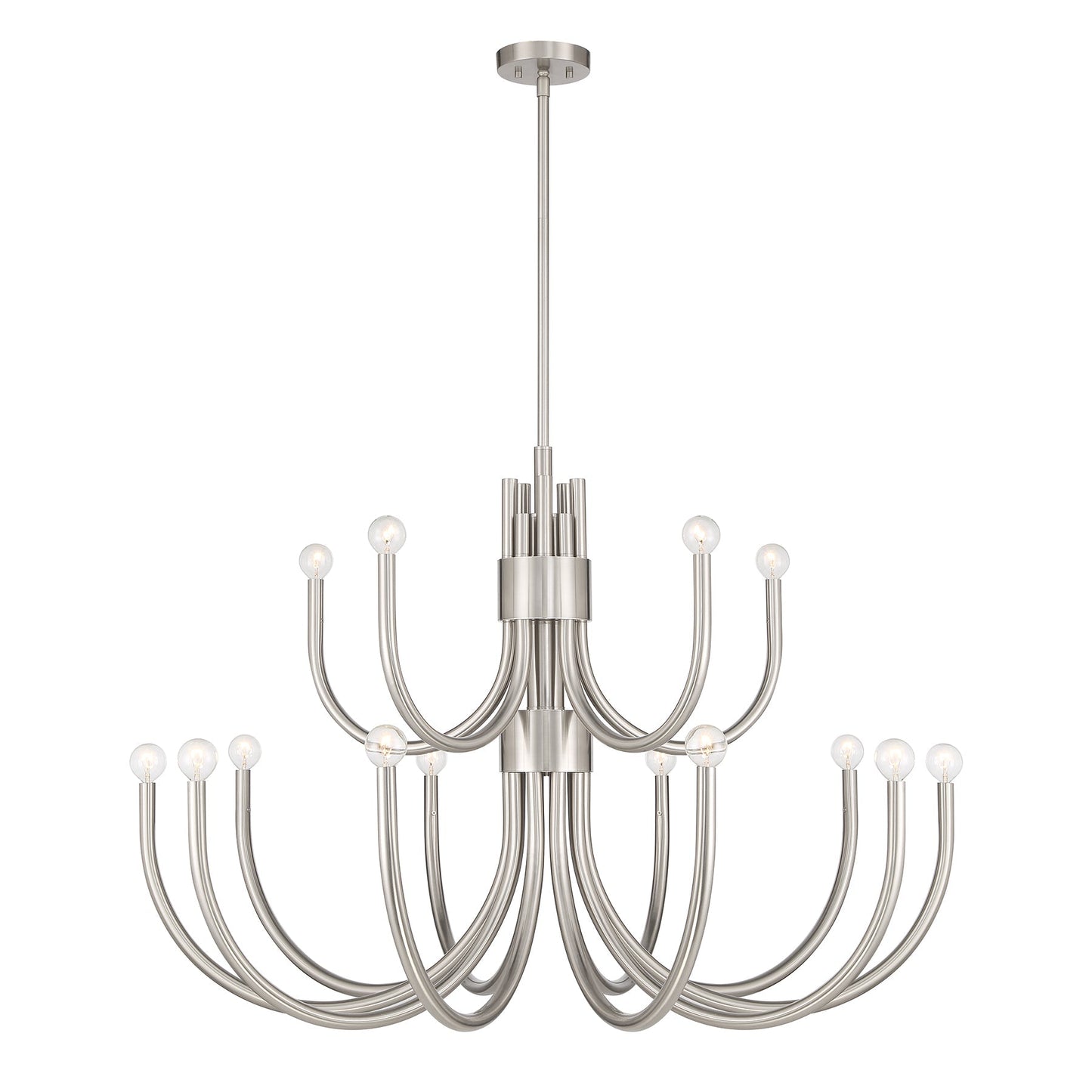 Sorrento 15-Light Chandelier in Satin Nickel