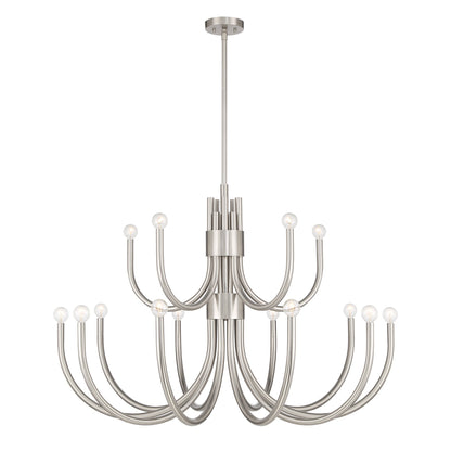 Sorrento 15-Light Chandelier in Satin Nickel
