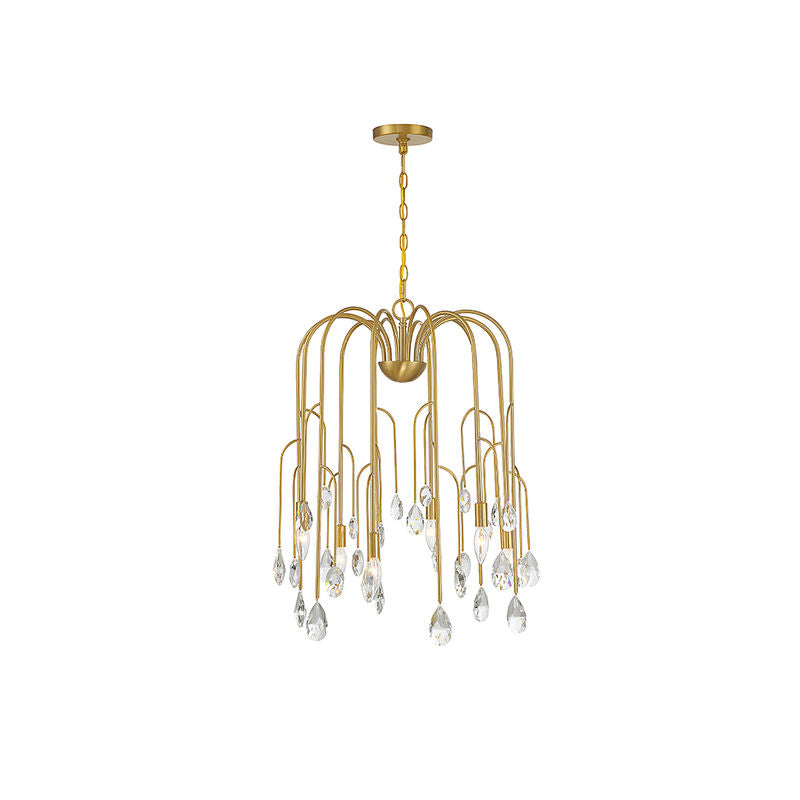Anholt 6-Light Chandelier in Noble Brass Noble Brass
